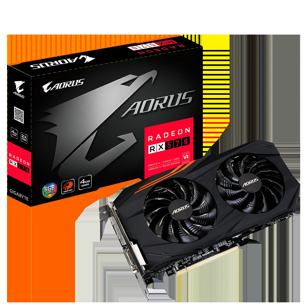 VGA GIGABYTE Radeon RX 570 Gaming 4G - GDDR5 - NEW