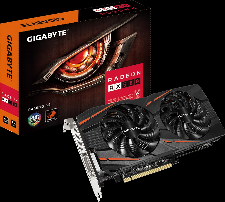 VGA GIGABYTE Radeon RX 580 Gaming 4G - GDDR5 - NEW