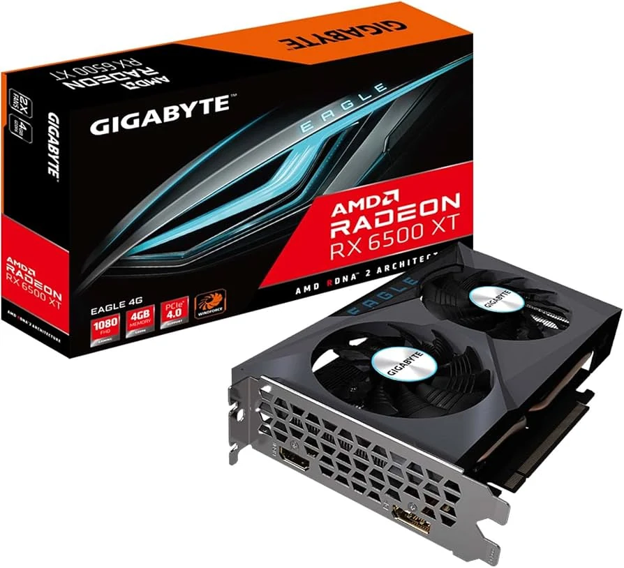 VGA GIGABYTE Radeon RX 6500 XT EAGLE 4G - GDDR6 - NEW