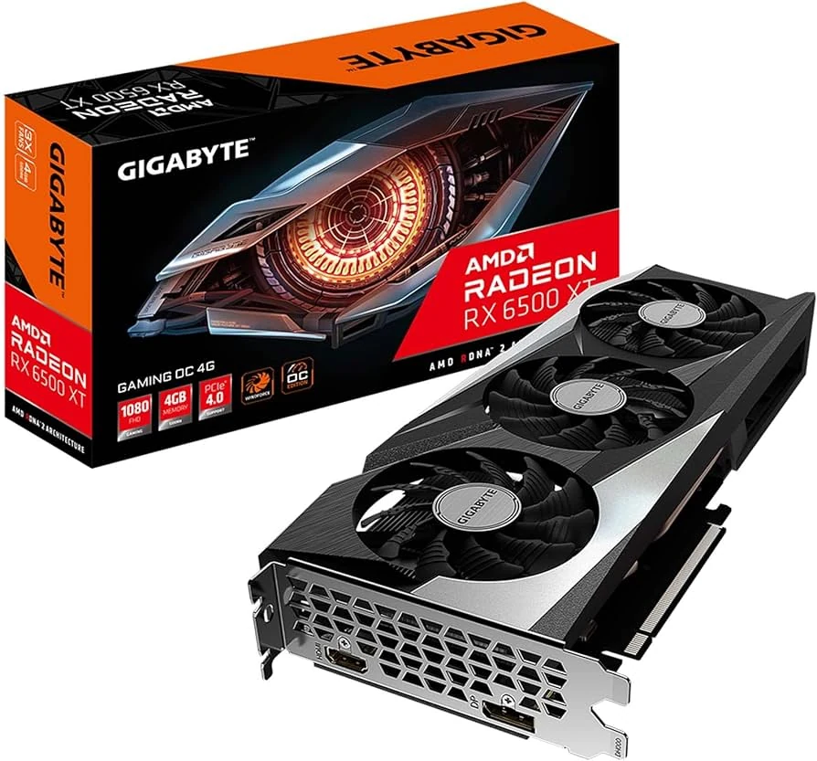 VGA GIGABYTE Radeon RX 6500 XT GAMING OC 4G - GDDR6 - NEW