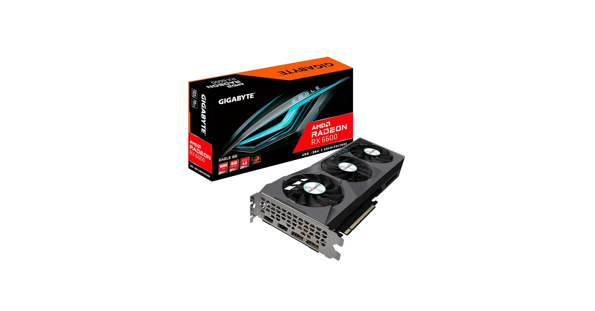 VGA GIGABYTE Radeon RX 6600 EAGLE 8G - GDDR6 - NEW