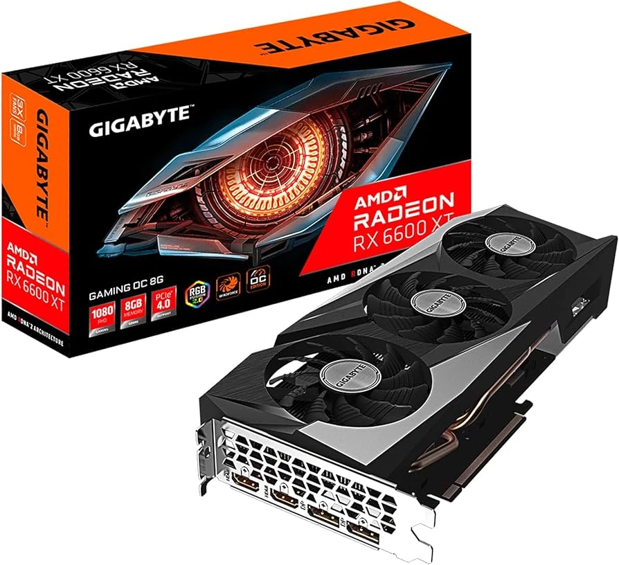 VGA GIGABYTE Radeon RX 6600 GAMING OC 8G - GDDR6 - NEW