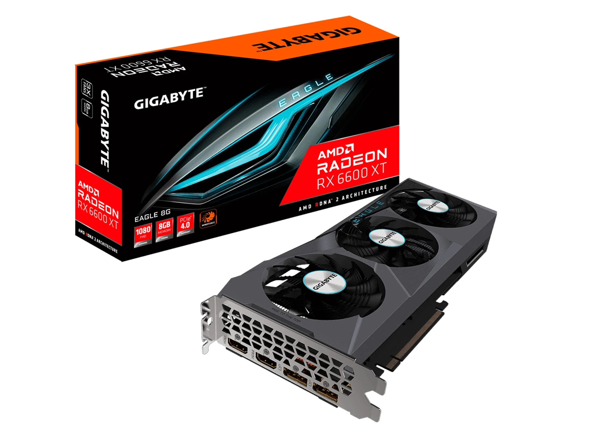 VGA GIGABYTE Radeon RX 6600 XT EAGLE 8G - GDDR6 - NEW