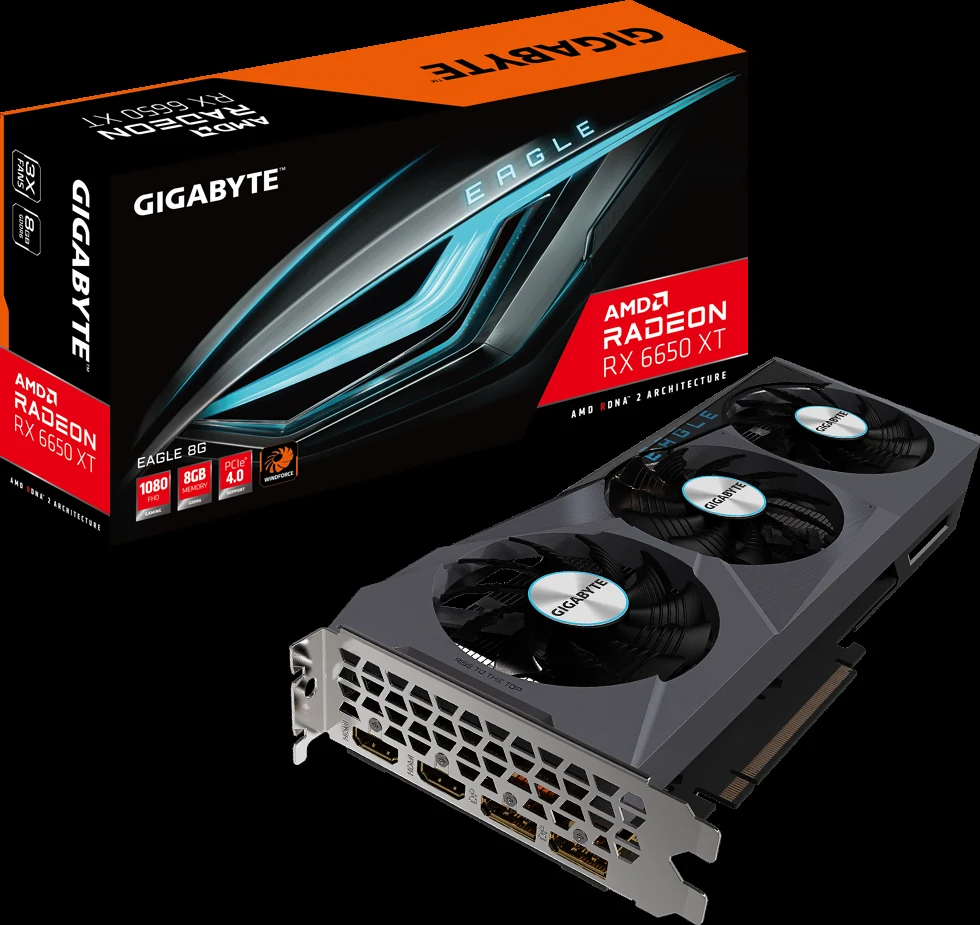 VGA GIGABYTE Radeon RX 6650 XT EAGLE 8G - GDDR6 - NEW