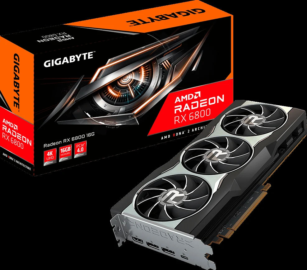VGA GIGABYTE Radeon RX 6800 GAMING OC 16G - GDDR6 - NEW