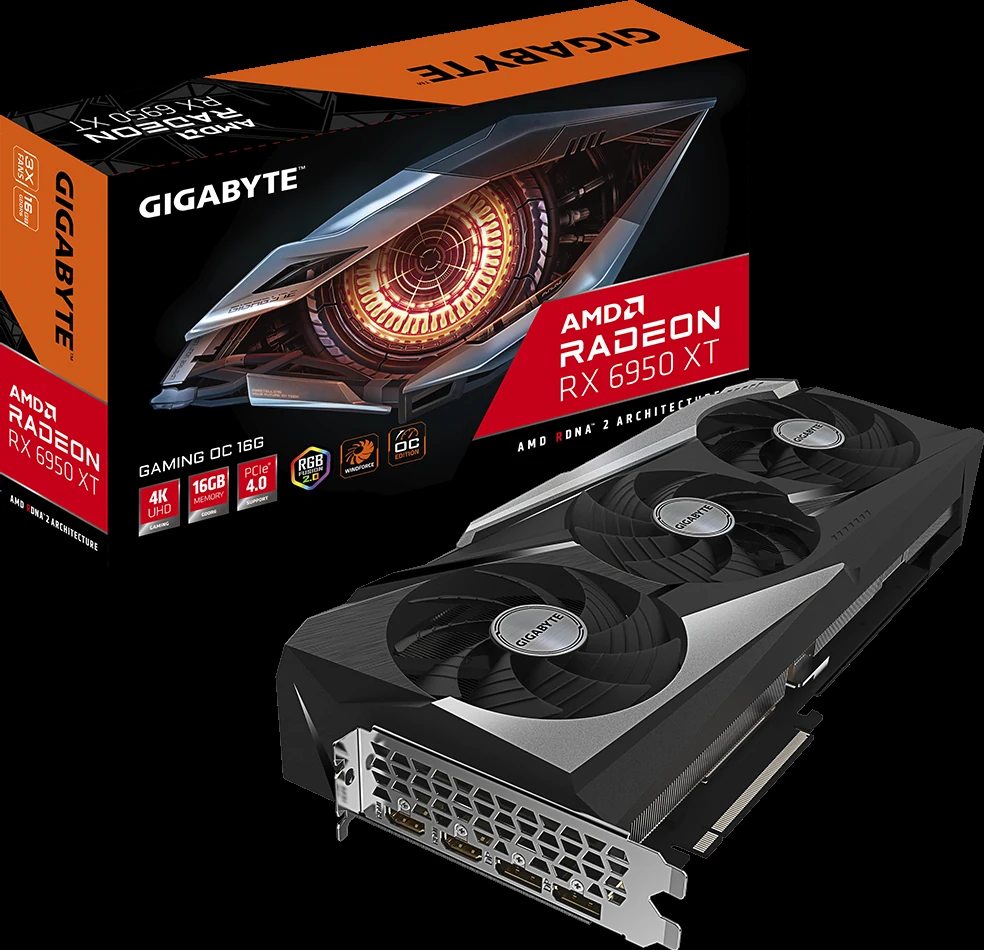 VGA GIGABYTE Radeon RX 6950 XT GAMING OC 16G - GDDR6 - NEW