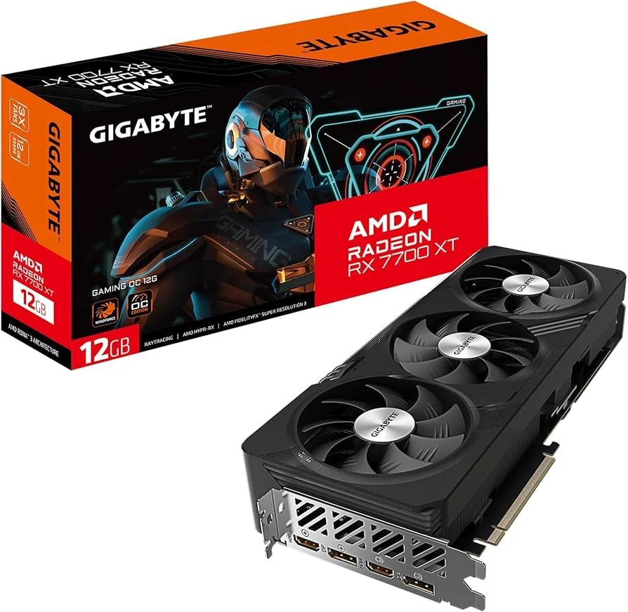 VGA GIGABYTE Radeon RX 7700 XT GAMING OC 12G V2 - GDDR6 - NEW