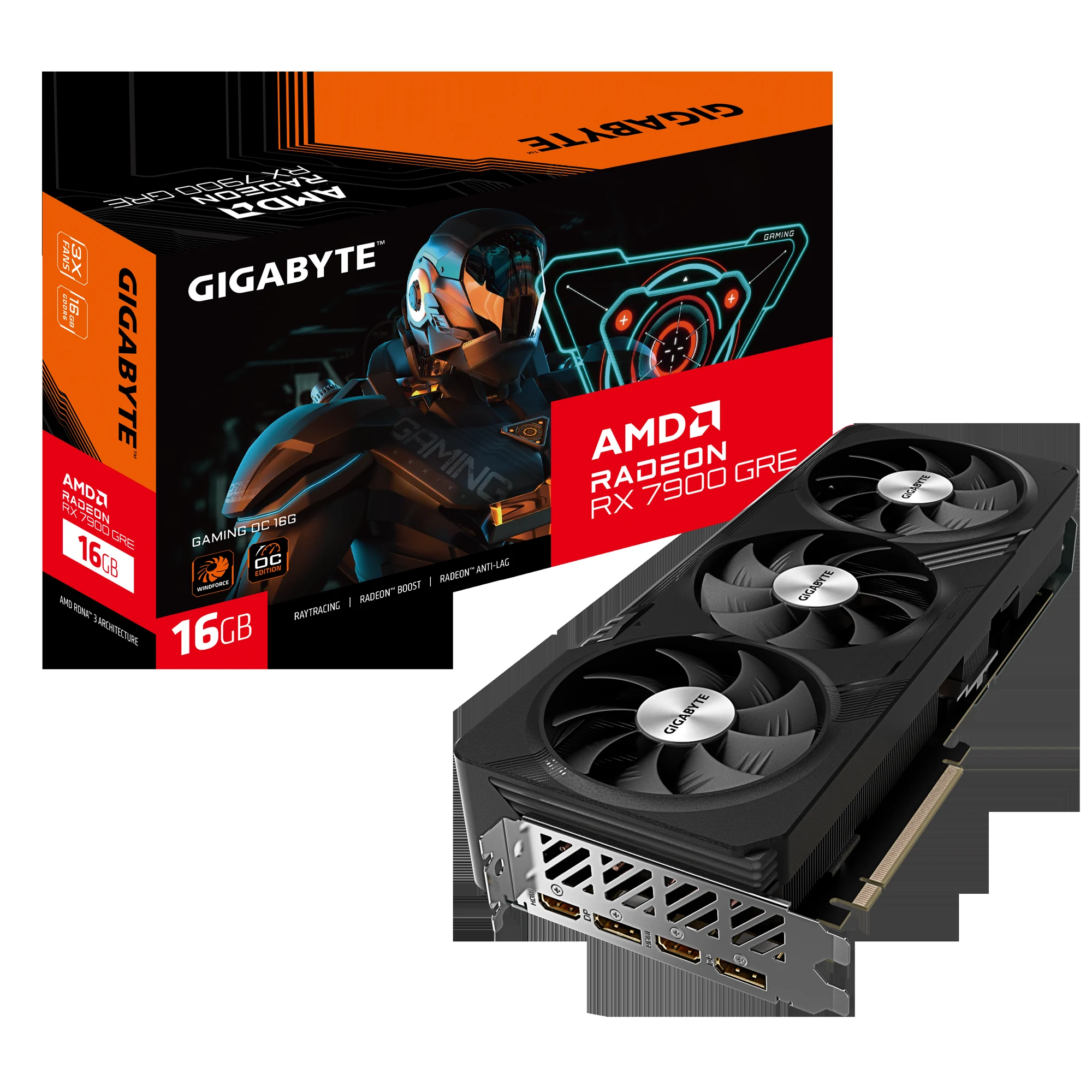 VGA GIGABYTE Radeon RX 7900 GRE GAMING OC 16G - GDDR6 - NEW
