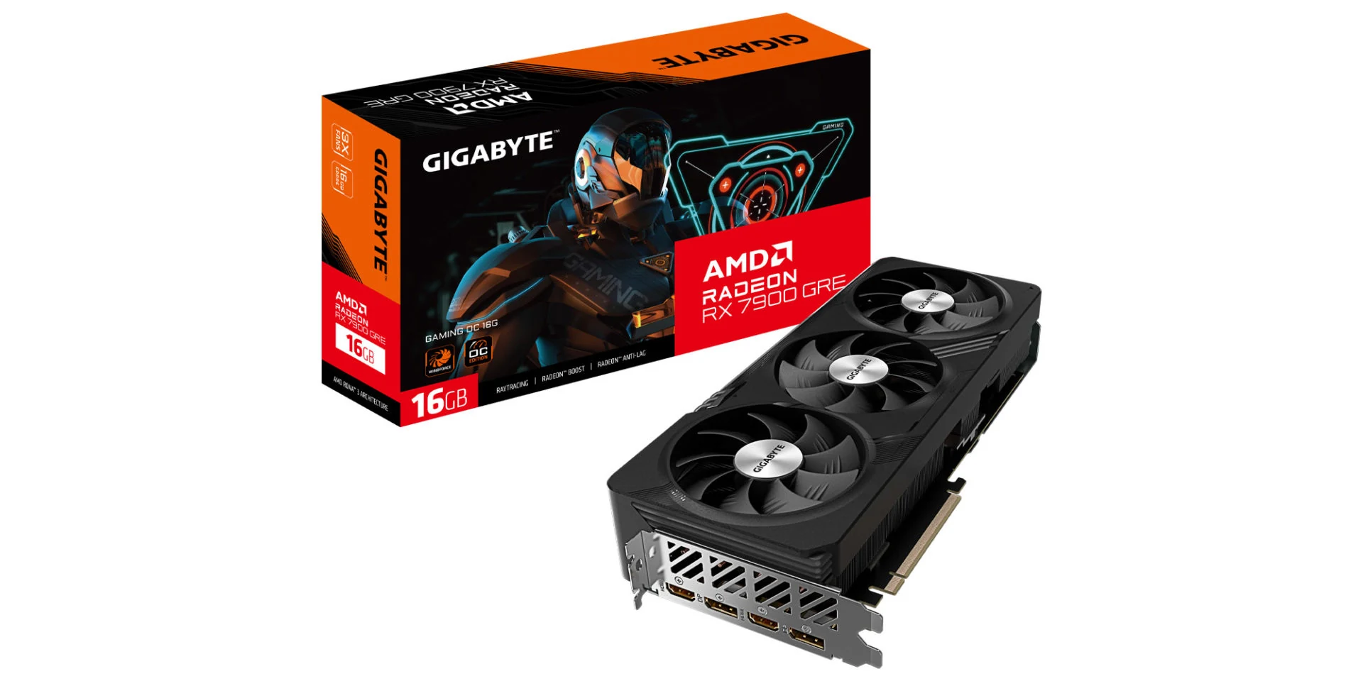 VGA GIGABYTE Radeon RX 7900 GRE GAMING OC 16G - GDDR6 - NEW