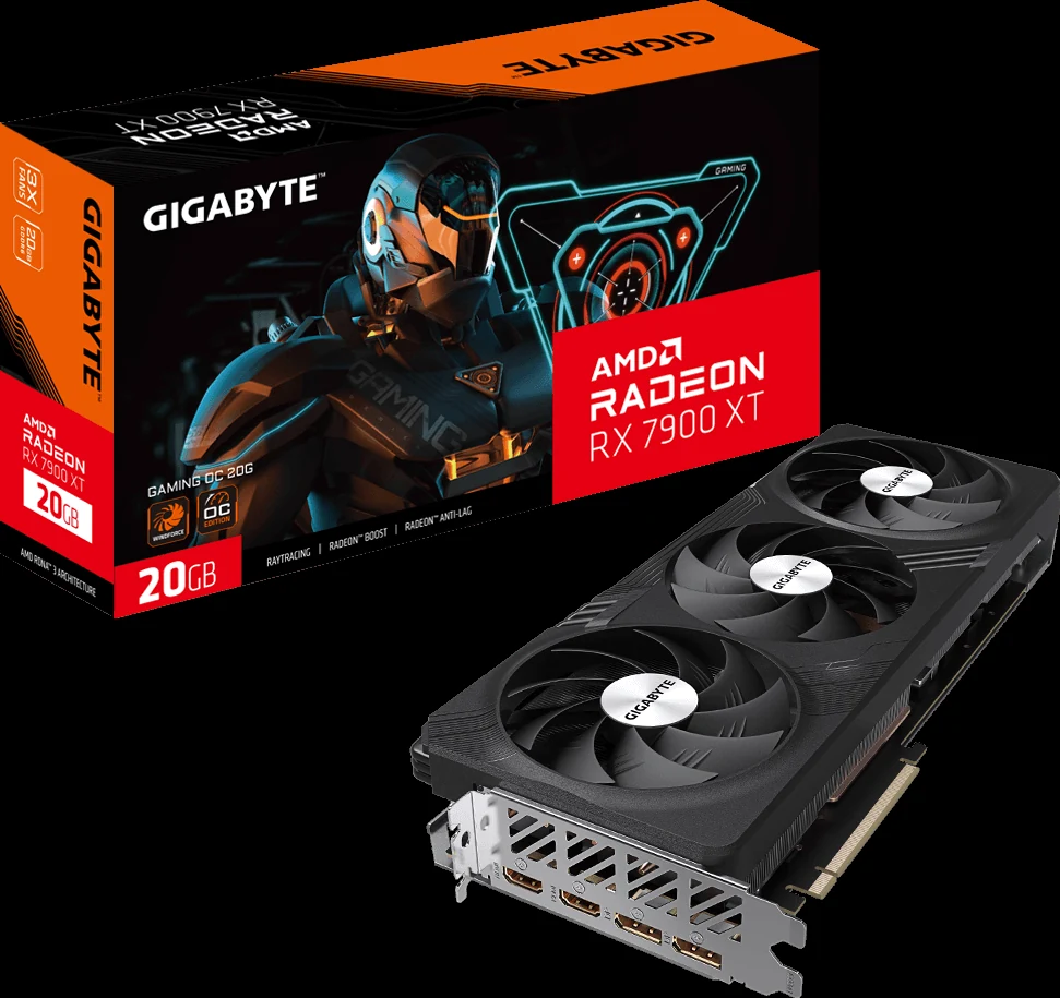 VGA GIGABYTE Radeon RX 7900 XT GAMING OC 20G - GDDR6 - NEW