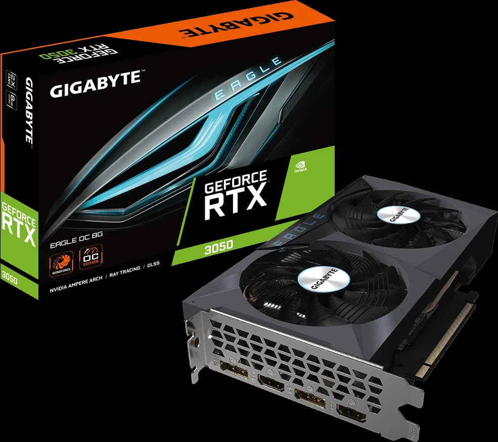 VGA Gigabyte RTX 3050 Eagle OC 8GB - GDDR6 - NEW