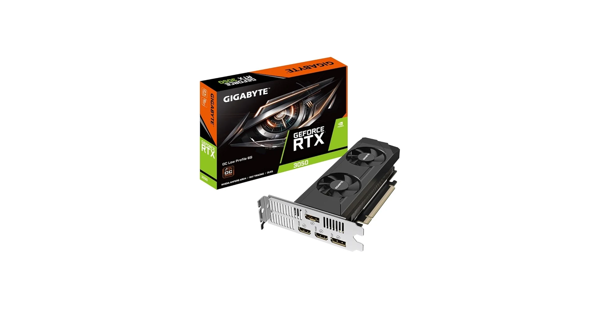 VGA Gigabyte RTX 3050 OC Low Profile 6GB - GDDR6 - NEW