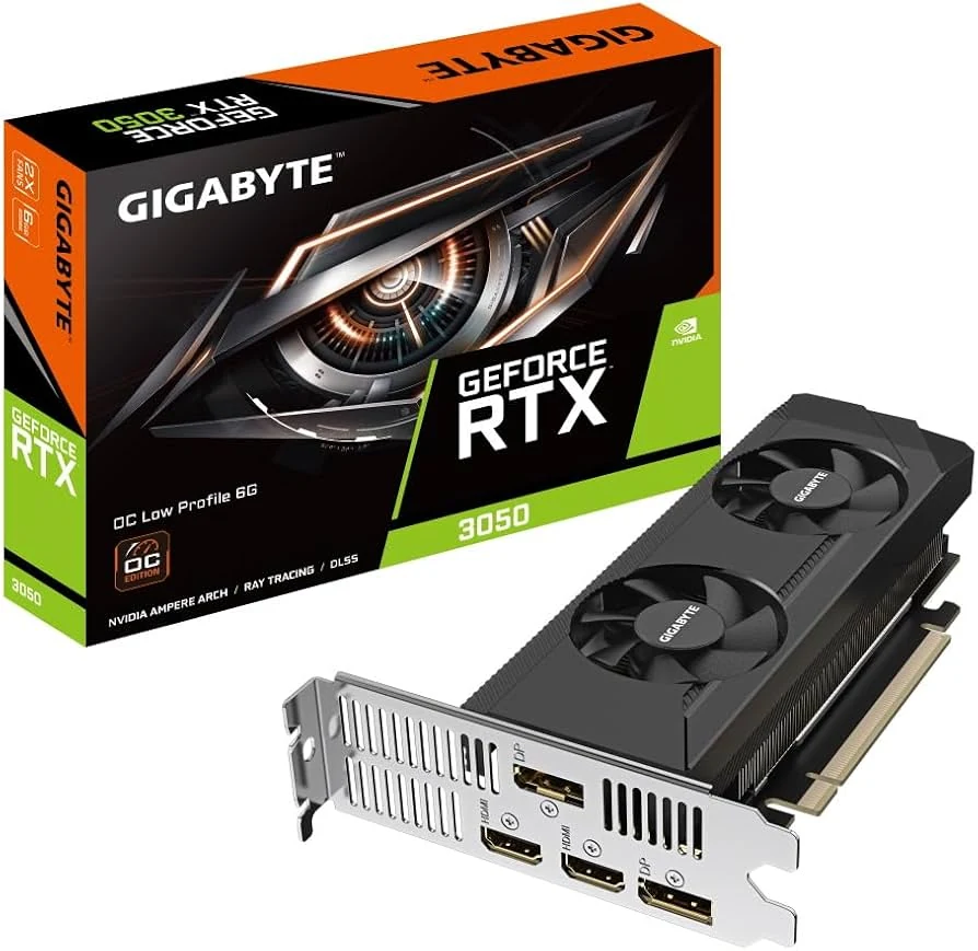 VGA Gigabyte RTX 3050 OC Low Profile 6GB - GDDR6 - NEW