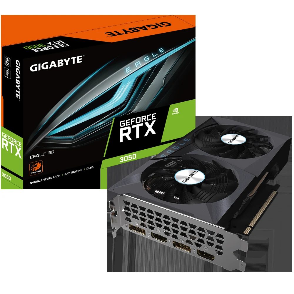 VGA Gigabyte RTX 3050 Windforce 8GB - GDDR6 - NEW