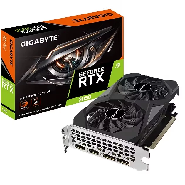 VGA Gigabyte RTX 3050 Windforce OC V2 6GB - GDDR6 - NEW
