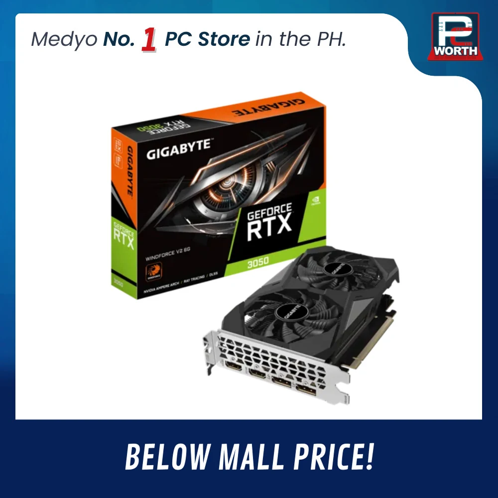 VGA Gigabyte RTX 3050 Windforce V2 8GB - GDDR6 - NEW