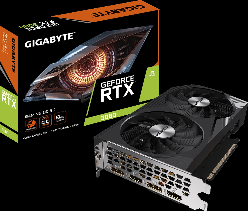 VGA Gigabyte RTX 3060 Gaming OC 12GB - GDDR6 - NEW