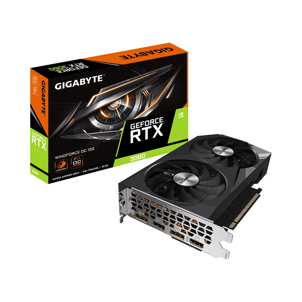 VGA Gigabyte RTX 3060 Windforce OC 12GB - GDDR6 - NEW