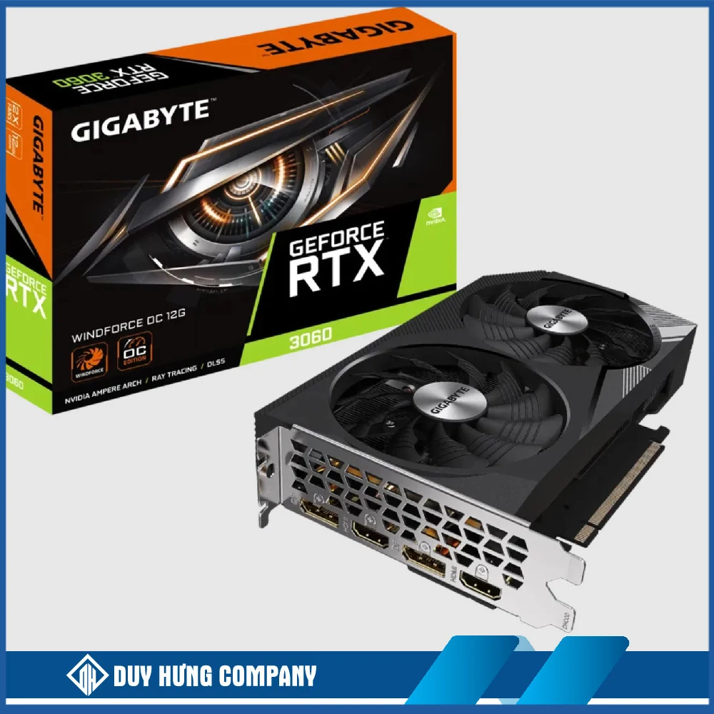 VGA Gigabyte RTX 3060 Windforce OC 12GB - GDDR6 - NEW