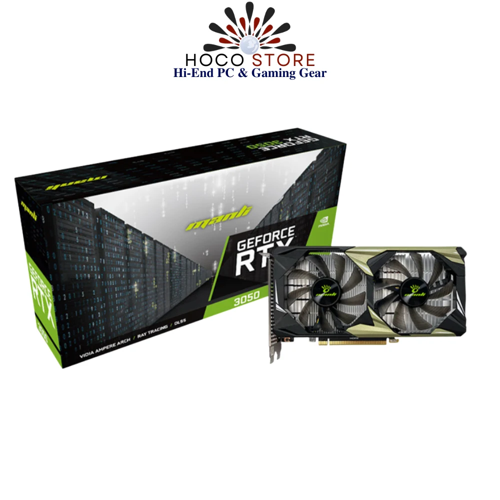 VGA MANLI GeForce RTX 3050 6GB Nebula Twin GDDR6