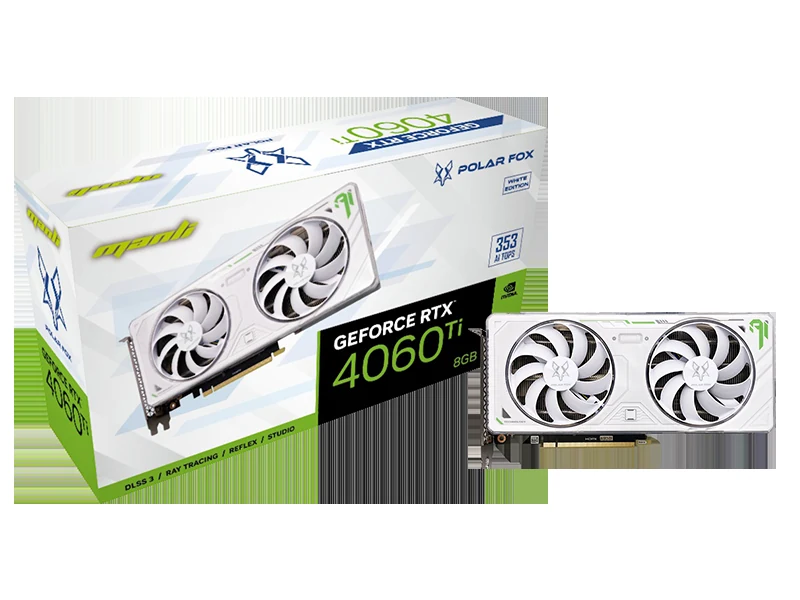 VGA MANLI GeForce RTX 4060 8GB Polar Fox Twin GDDR6