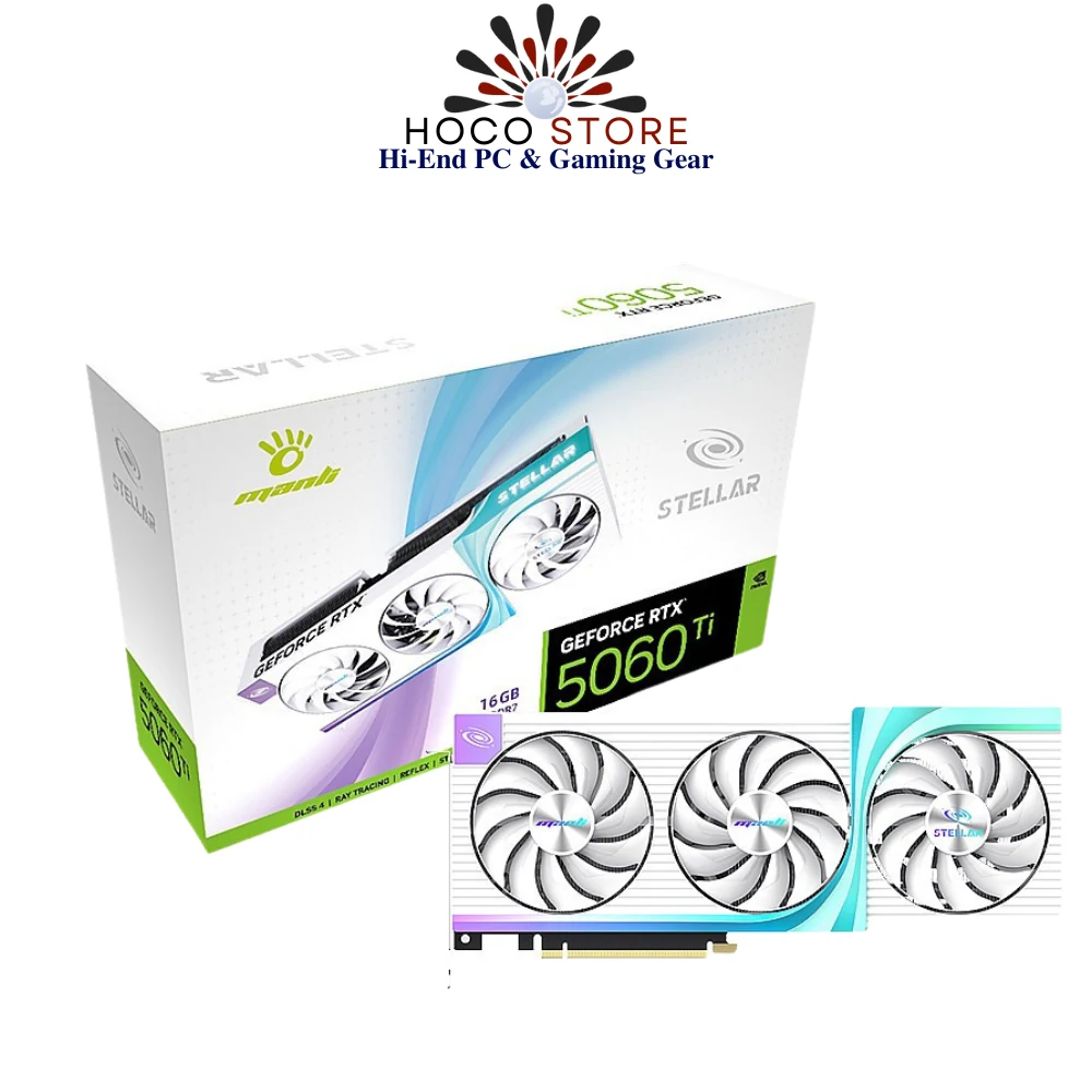VGA MANLI GeForce RTX 5060 OC 8GB Polar Fox GDDR7