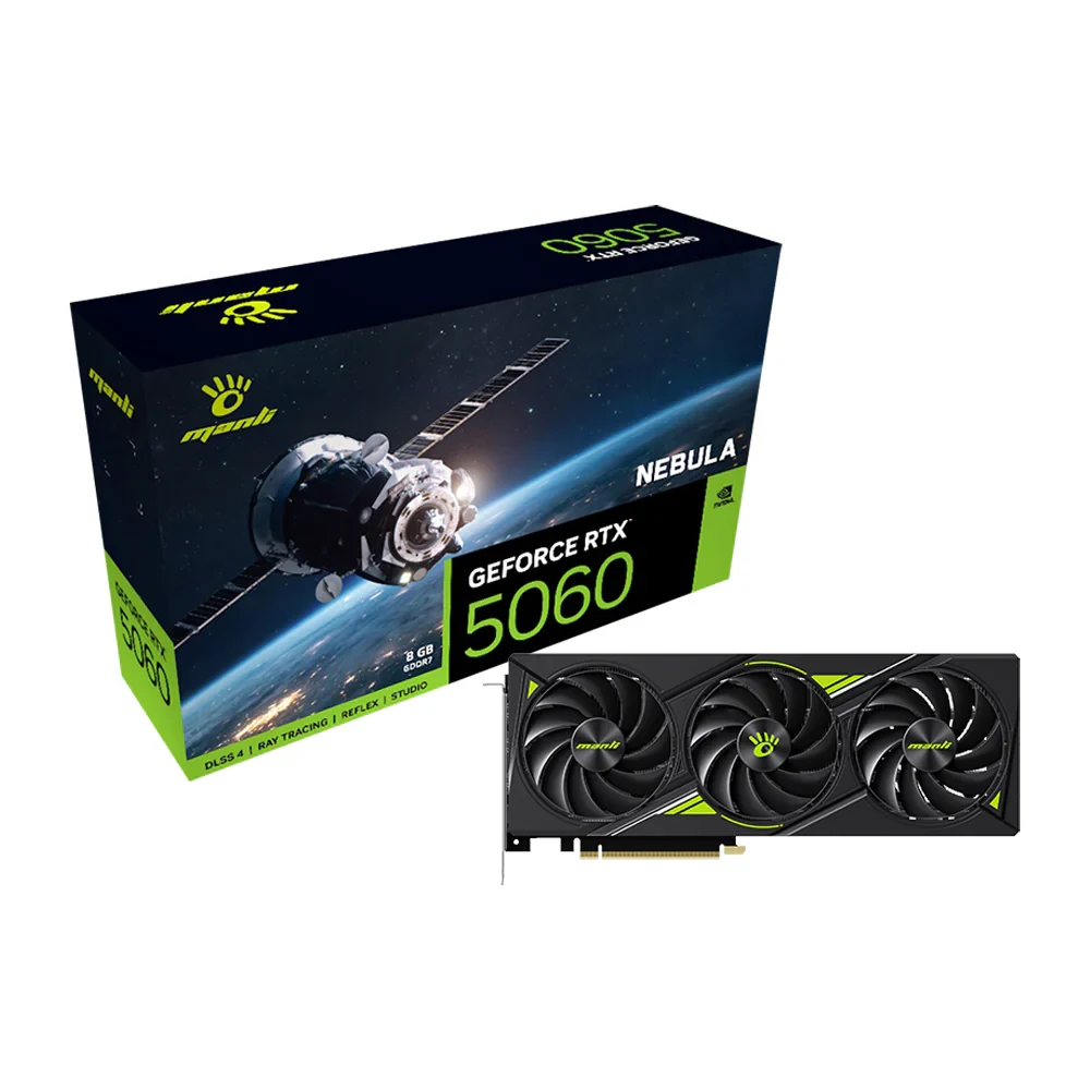 VGA MANLI GeForce RTX 5060 OC 8GB Polar Fox GDDR7