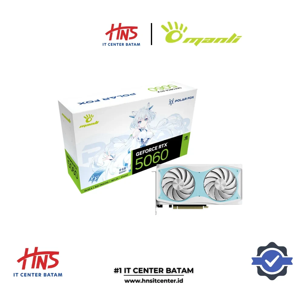 VGA MANLI GeForce RTX 5060 OC 8GB Polar Fox GDDR7