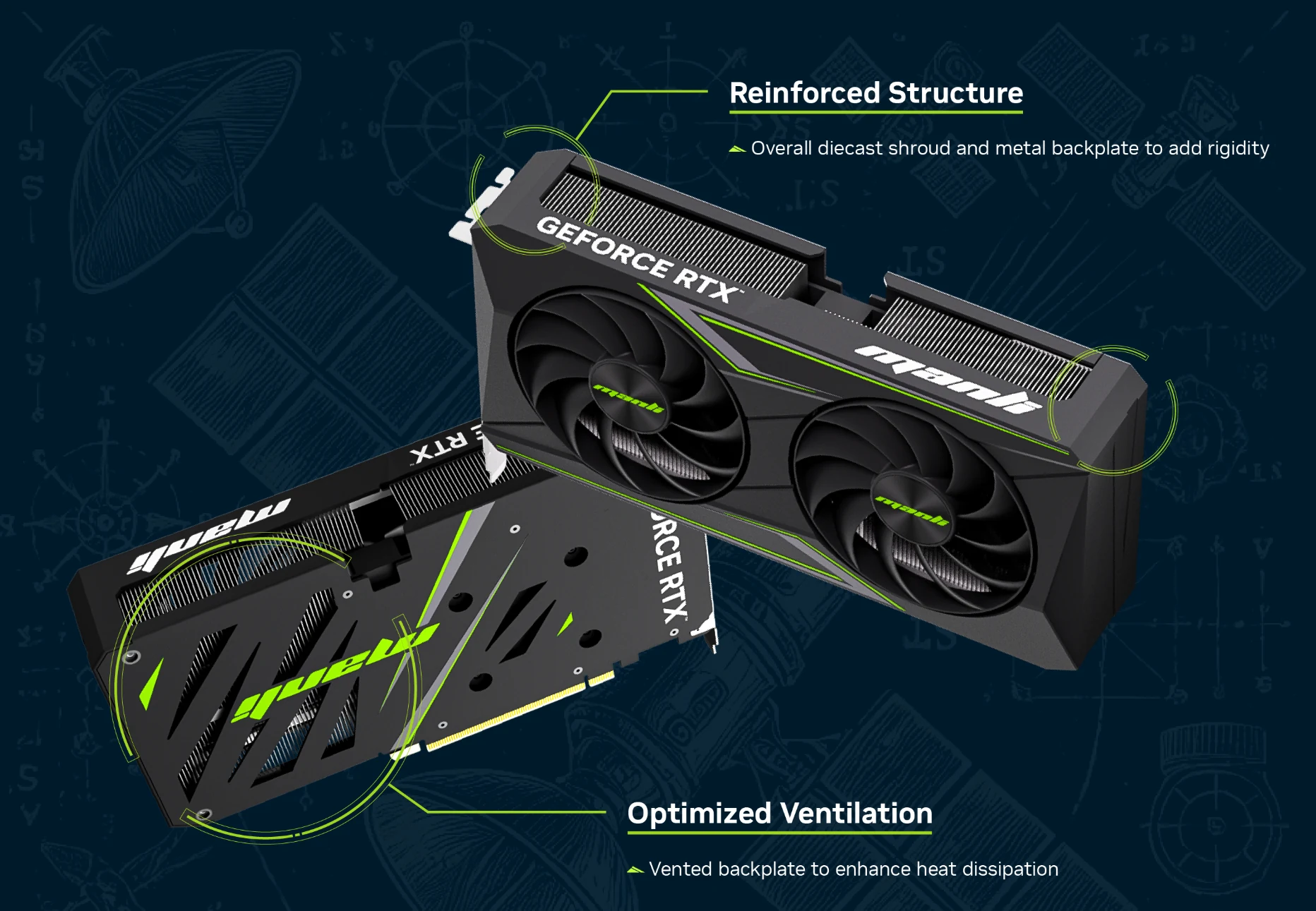VGA MANLI GeForce RTX 5060 Ti 16GB Nebula GDDR7