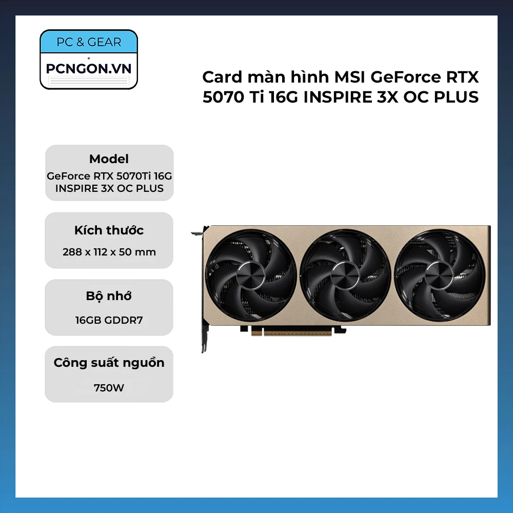 VGA MANLI GeForce RTX 5070 Ti OC 16GB Nebula GDDR7