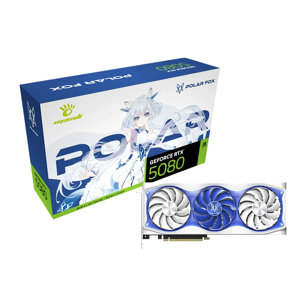VGA MANLI GeForce RTX 5080 OC 16GB Polar Fox GDDR7