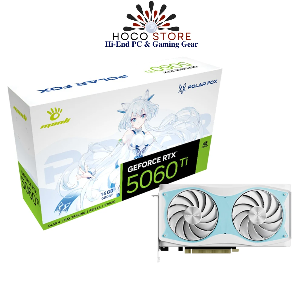 VGA MANLI GeForce RTX 5080 OC 16GB Polar Fox GDDR7