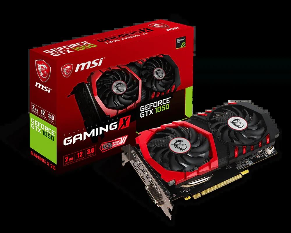 VGA MSI GeForce GTX 1050 Gaming X 2GB - GDDR5 - NEW
