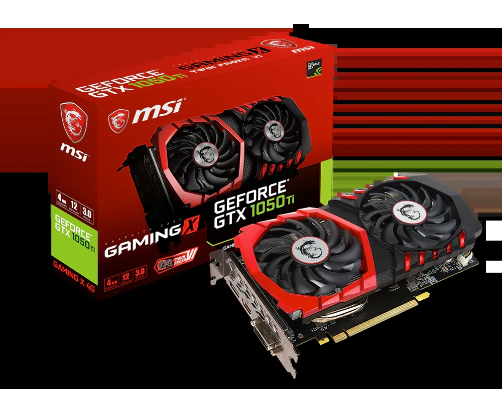 VGA MSI GeForce GTX 1050 Ti 4GT OC 4GB - GDDR5 - NEW