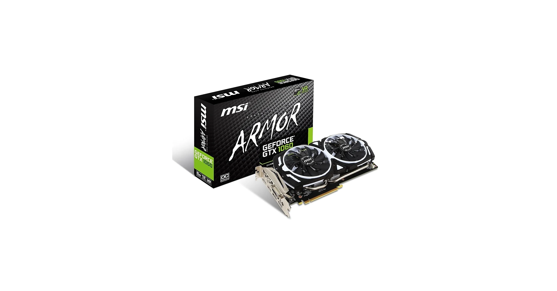 VGA MSI GeForce GTX 1060 Armor 6G - GDDR5 - NEW