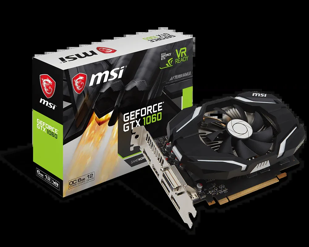 VGA MSI GeForce GTX 1060 Gaming 6G - GDDR5 - NEW