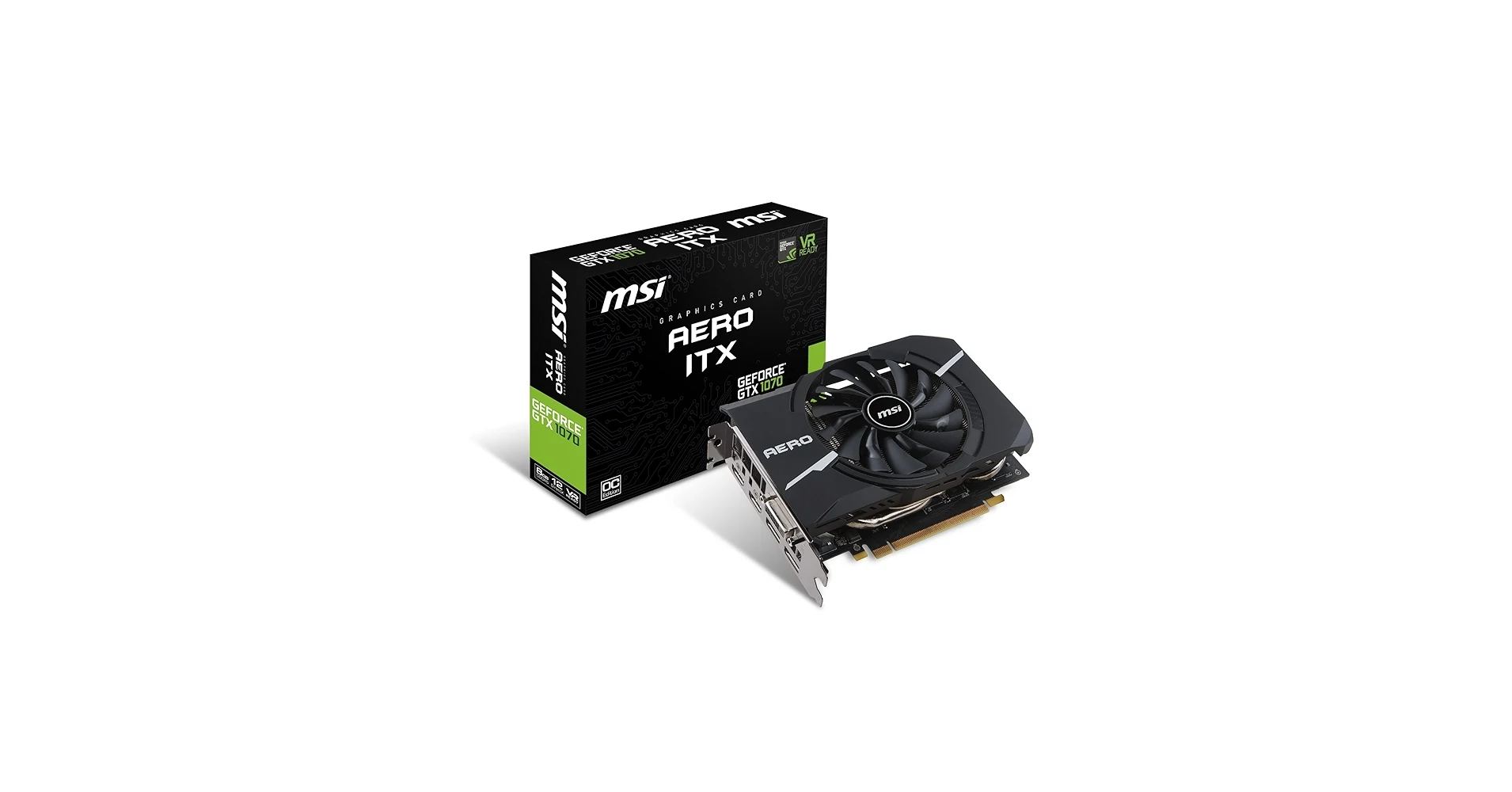 VGA MSI GeForce GTX 1070 Aero ITX 8GB - GDDR5 - NEW