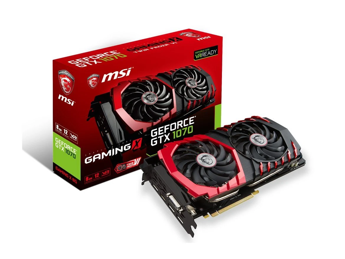 VGA MSI GeForce GTX 1070 Quick Silver 8GB - GDDR5 - NEW