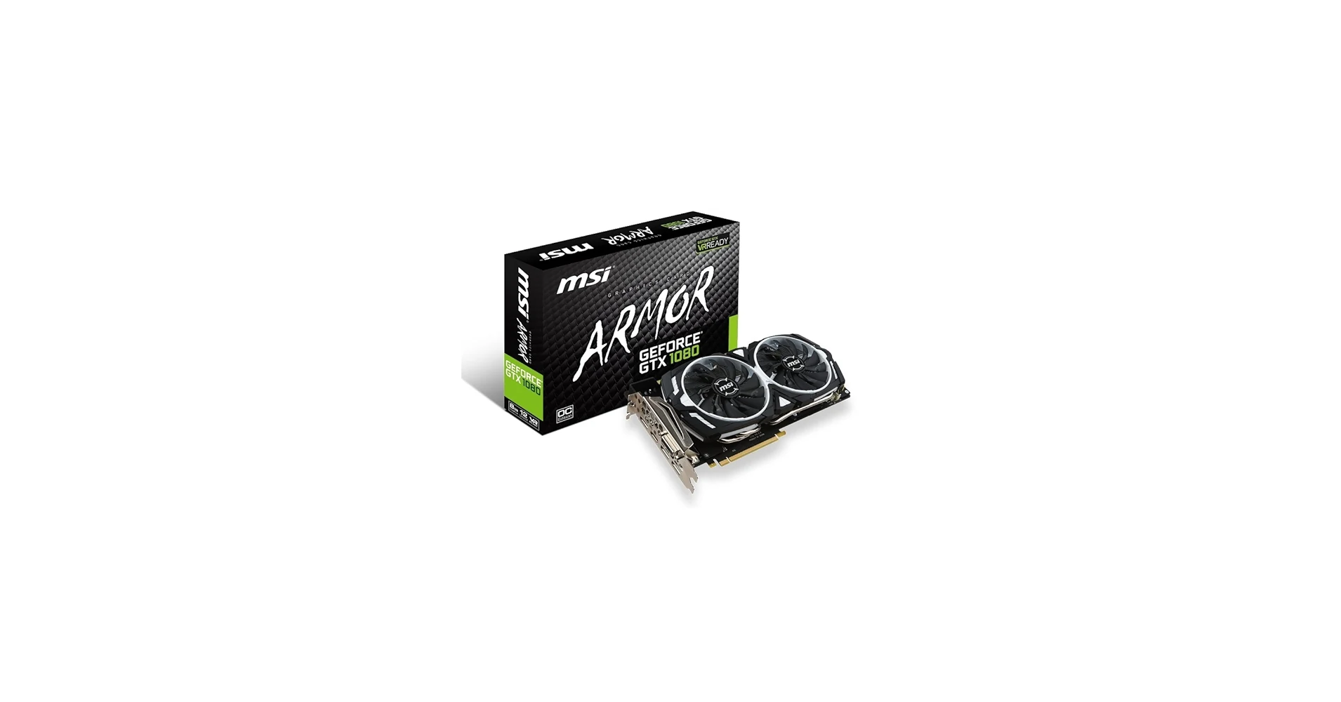 VGA MSI GeForce GTX 1080 Armor OC 8GB - GDDR5X - NEW