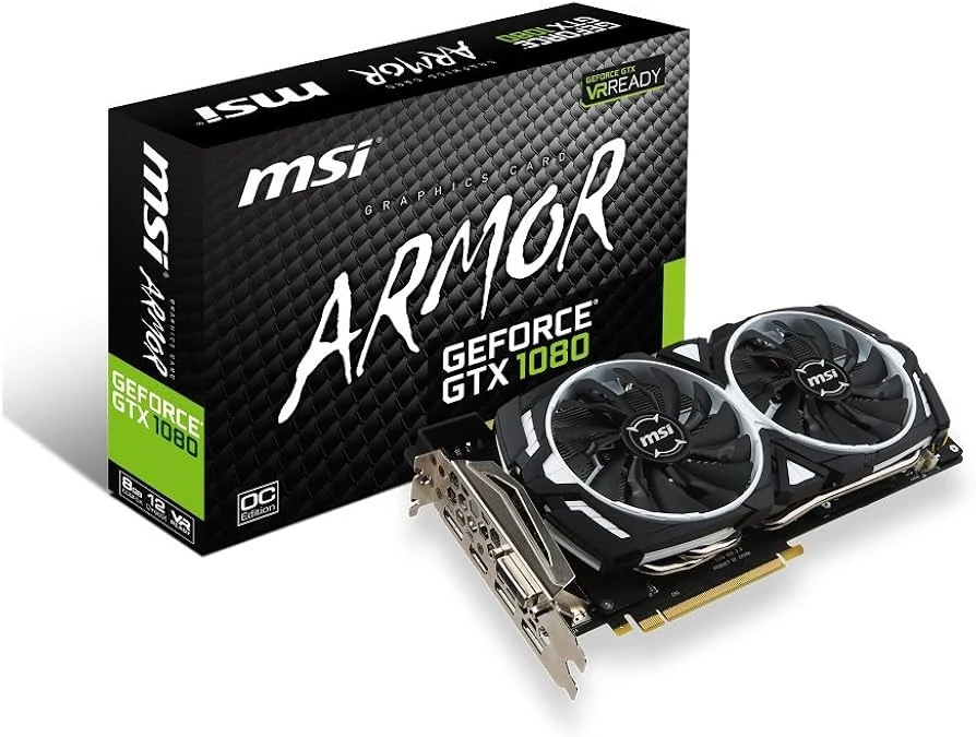 VGA MSI GeForce GTX 1080 Armor OC 8GB - GDDR5X - NEW