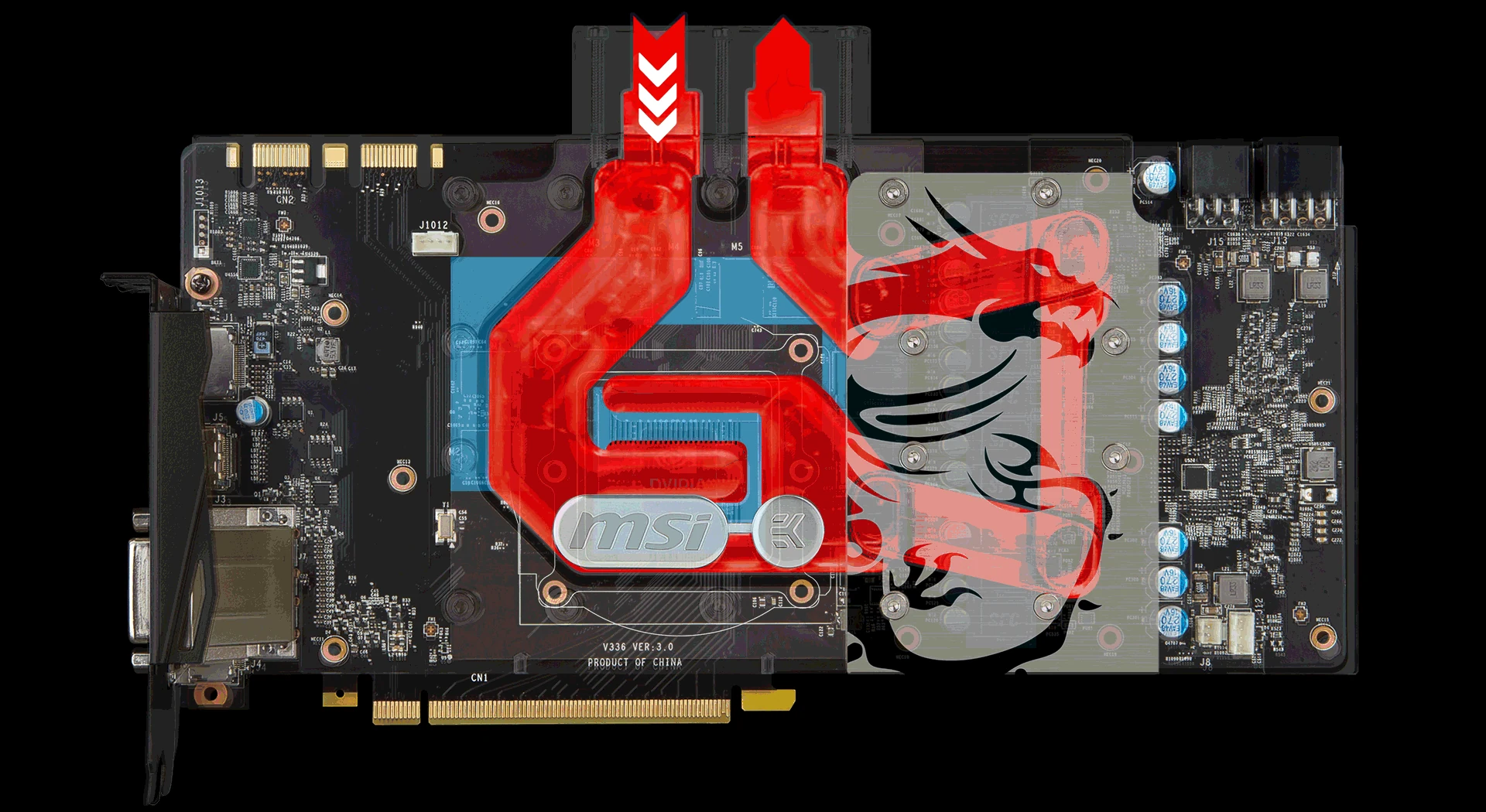 VGA MSI GeForce GTX 1080 Sea Hawk X 8GB - GDDR5X - NEW