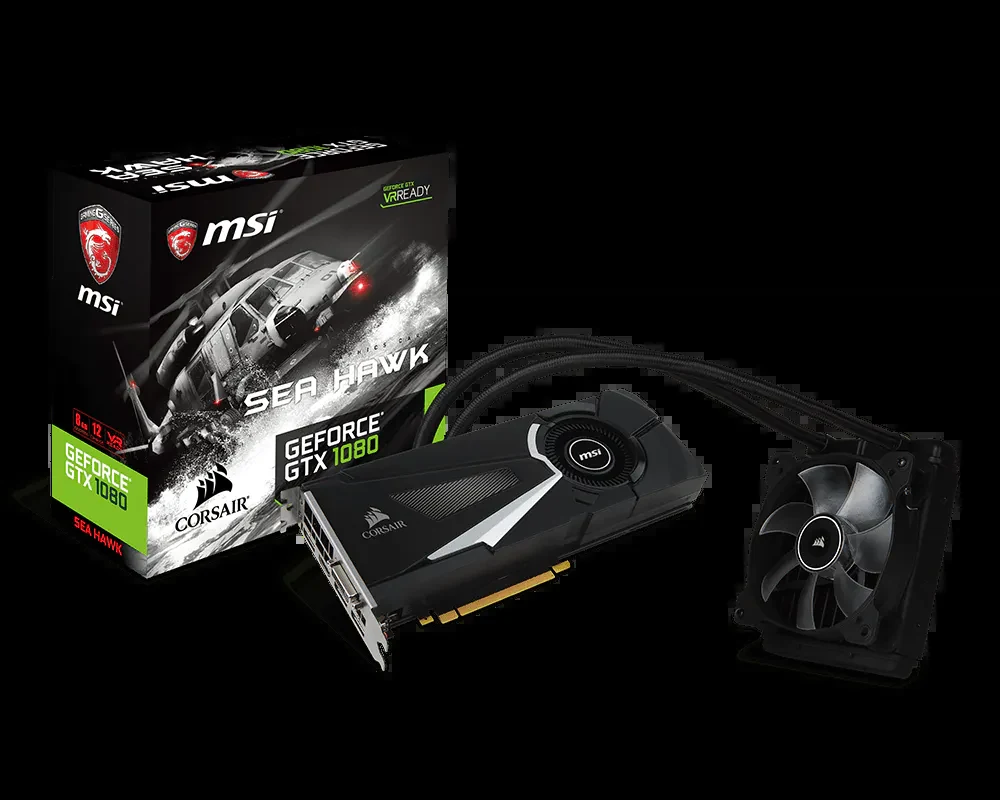 VGA MSI GeForce GTX 1080 Ti Sea Hawk X 11GB - GDDR5X - NEW