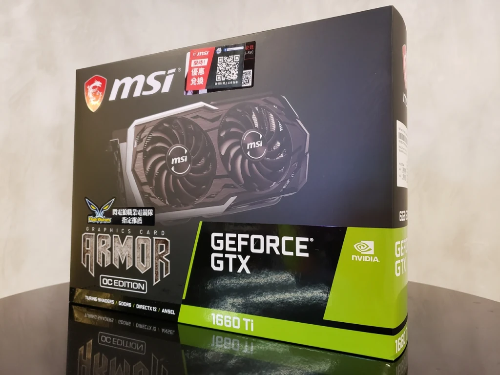 VGA MSI GeForce GTX 1660 Ti Armor 6GB - GDDR6 - NEW