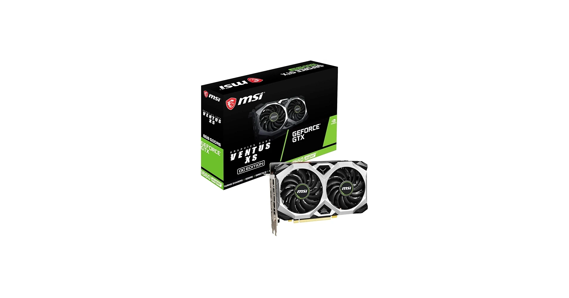 VGA MSI GeForce GTX 1660 Ventus XS 6GB - GDDR5 - NEW