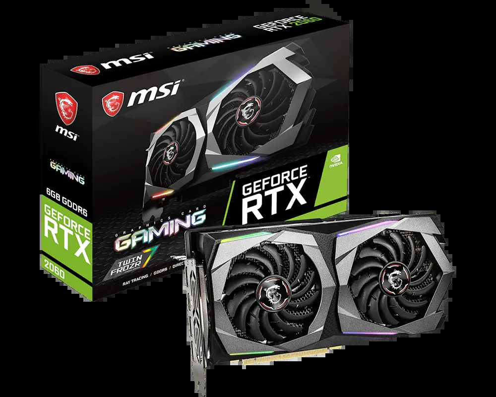 VGA MSI GeForce RTX 2060 Gaming 6GB - GDDR6 - NEW