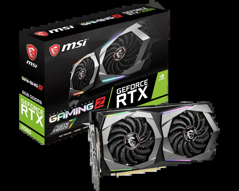 VGA MSI GeForce RTX 2060 Gaming Z 6GB - GDDR6 - NEW