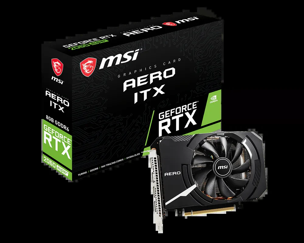VGA MSI GeForce RTX 2060 SUPER Aero ITX 8GB - GDDR6 - NEW
