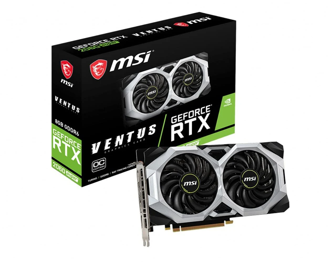 VGA MSI GeForce RTX 2060 SUPER Ventus OC 8GB - GDDR6 - NEW
