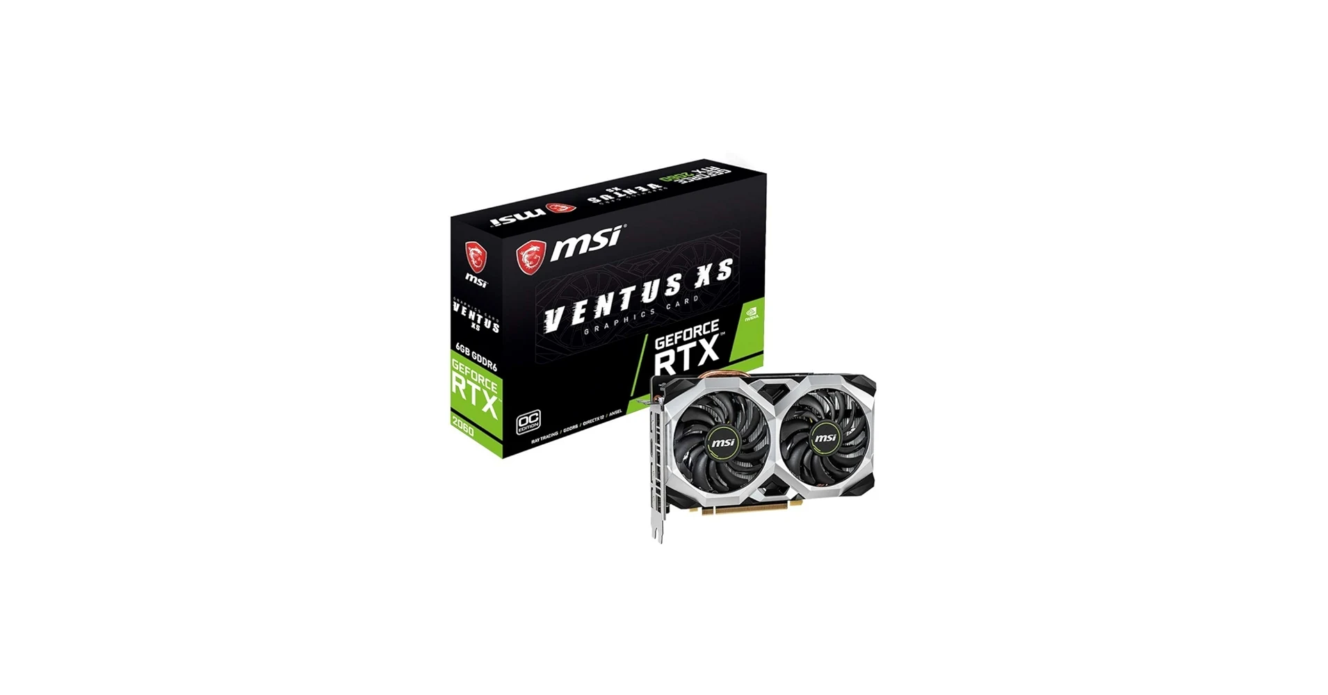 VGA MSI GeForce RTX 2060 Ventus XS OC 6GB - GDDR6 - NEW