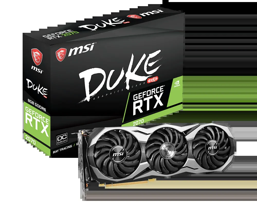 VGA MSI GeForce RTX 2070 Duke OC 8GB - GDDR6 - NEW